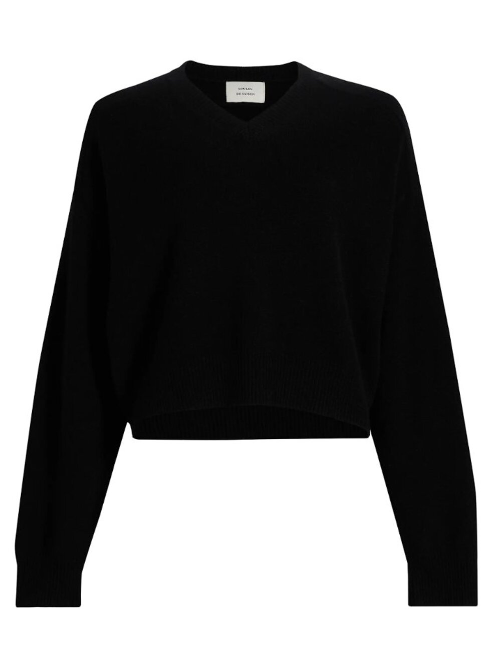 NWT Loulou de Saison Anzor Cashmere V-Neck Boxy Sweater Size M